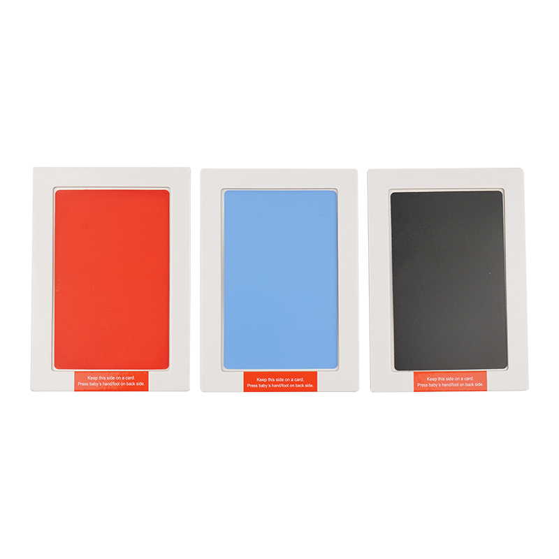中號防交叉感染嬰兒足跡印臺WZ-2101，15.3*10.8cm